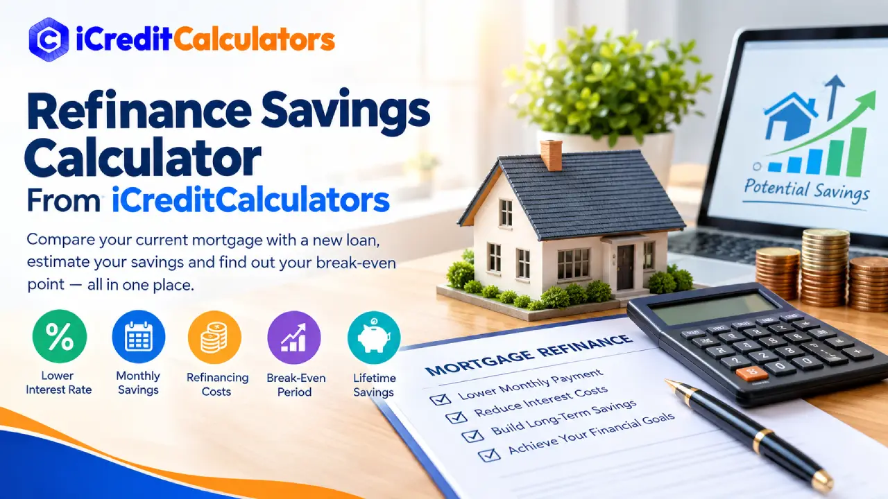Refinance Savings Calculator From iCreditCalculators